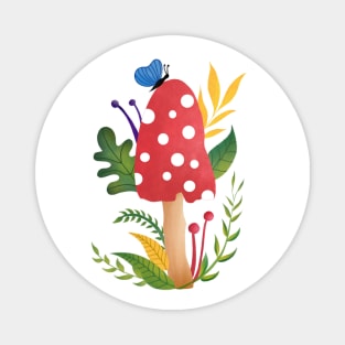 Mushroom in my garden Magnet